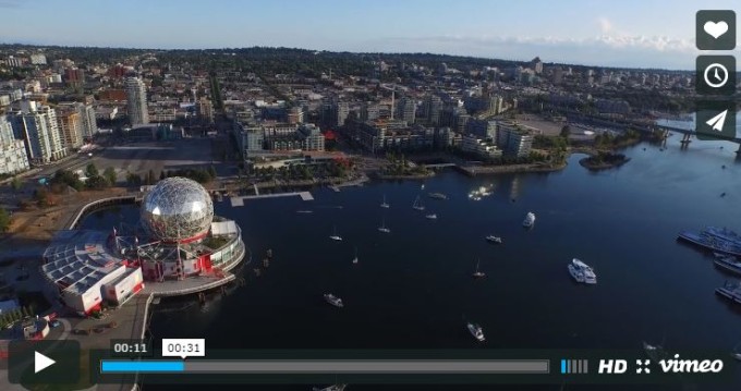 Aerial Video of Southeast False Creek