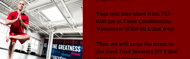 Steel Toad Yoga on Tap with Twist Conditioning
