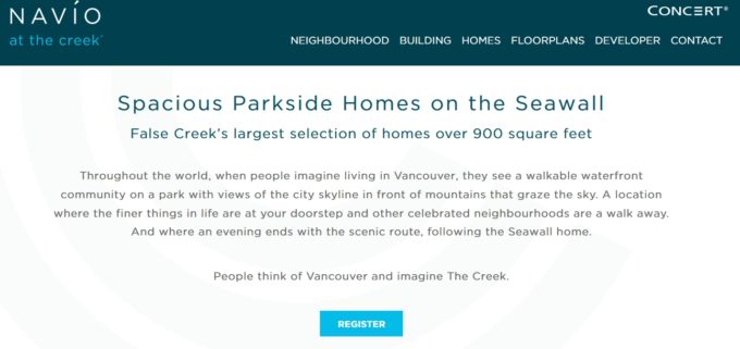 Navio at The Creek Website Live with Floor Plans