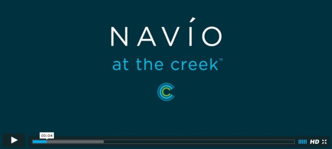 Navio at the creek townhomes video screen grab