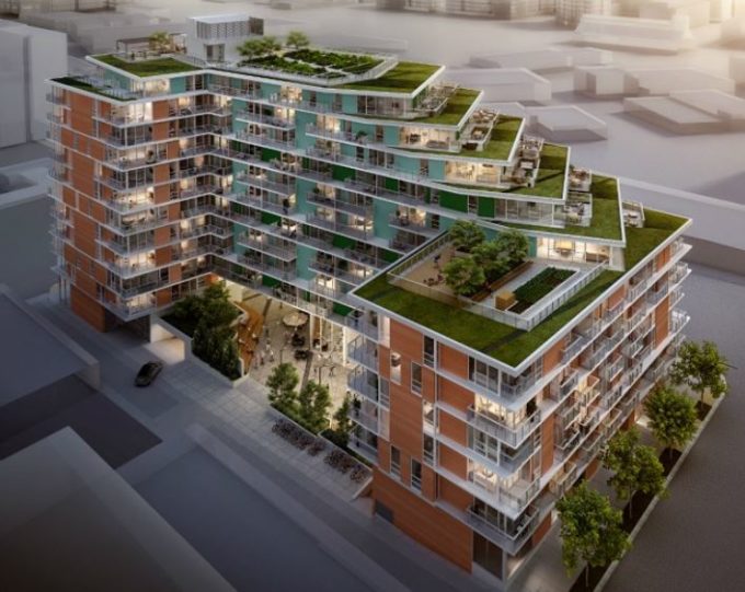 Second and Main Condo Building Southeast False Creek Olympic Village
